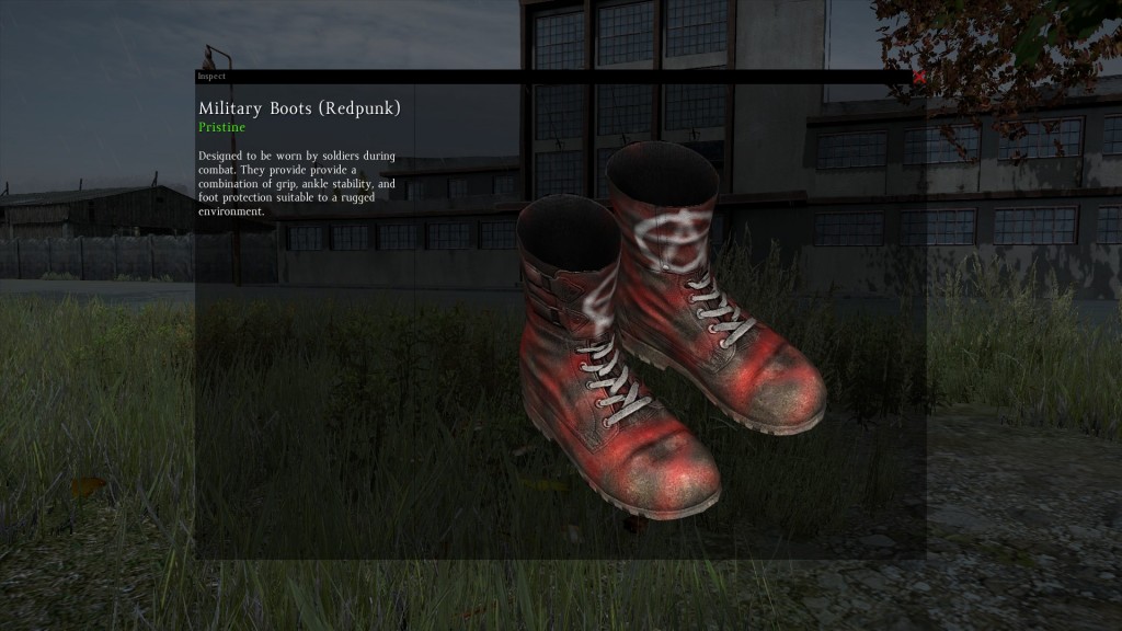 DayZ Standalone Military Boots Redpunk