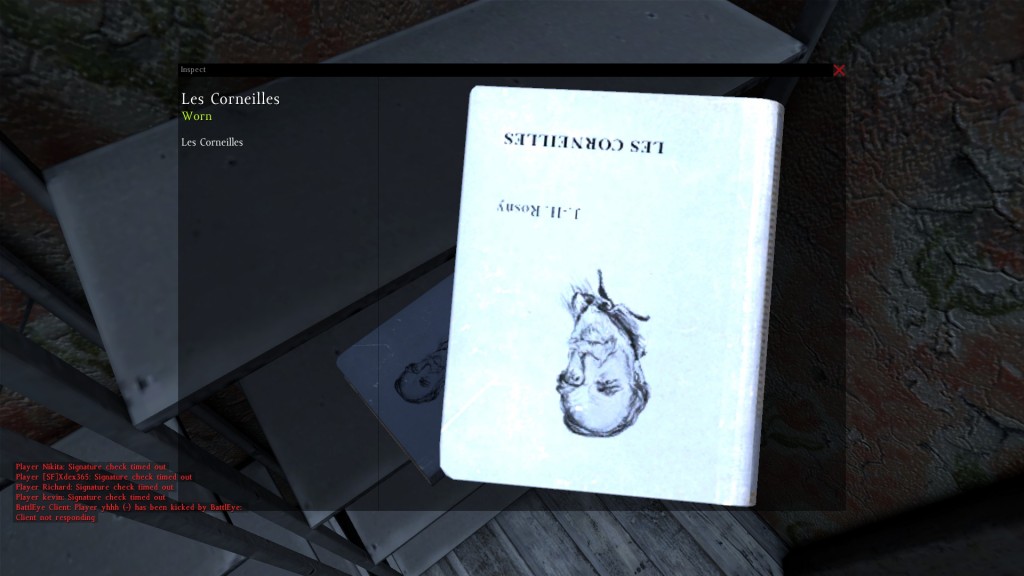 DayZ Standalone Book Les Corneilles