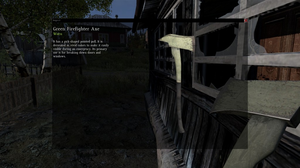 DayZ Standalone green Firefighter Axe - Feuerwehraxt